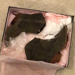 Dorothee Schumacher Slouchy Western Boot - Size 5.5 - Mysterious Khaki